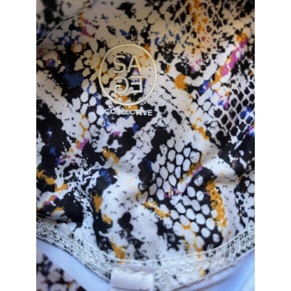 NWT Sage Collective Snakeskin Print Yoga Workout Athletic Leggings - Picture 11 of 11